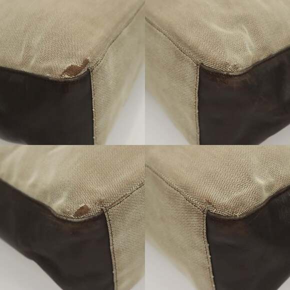 GUCCI Shoulder Bag Canvas Gray Silver - Picture 10 of 13